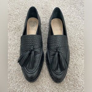 Vince Camuto Black Loafer with Tassels